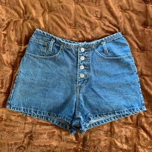 Vintage 90’s high waisted Jean shorts brand Nada Nuff